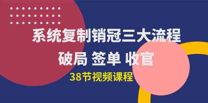 （10171期）系统复制 销冠三大流程，破局 签单 收官（38节视频课） - 闪创联盟-闪创联盟