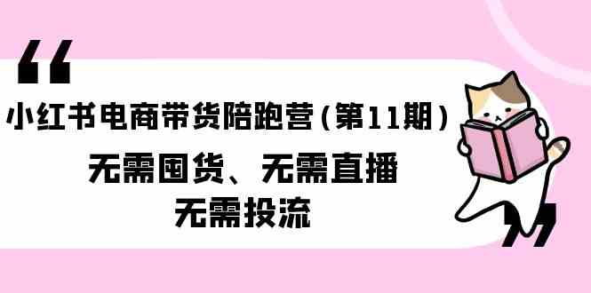 小红书电商带货陪跑营(第11期)无需囤货、无需直播、无需投流 - 闪创联盟-闪创联盟