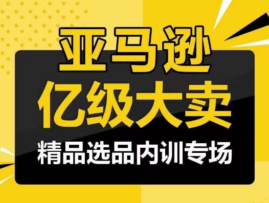 亚马逊亿级大卖-精品选品内训专场，亿级卖家分享选品成功之道 - 闪创联盟-闪创联盟