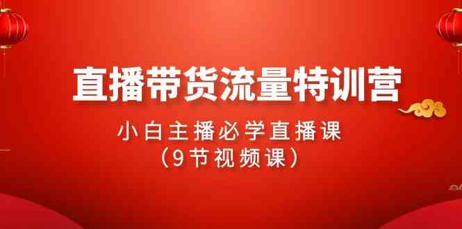 （9592期）2024直播带货流量特训营，小白主播必学直播课（9节视频课） - 闪创联盟-闪创联盟