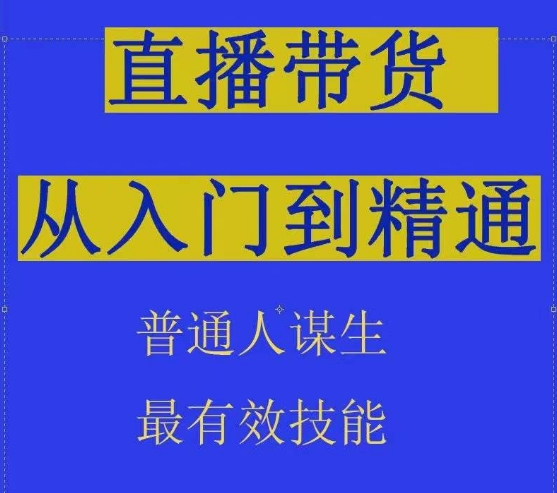 2024抖音直播带货直播间拆解抖运营从入门到精通，普通人谋生最有效技能 - 闪创联盟-闪创联盟